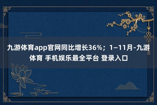 九游体育app官网同比增长36%；1—11月-九游体育 手机娱乐最全平台 登录入口