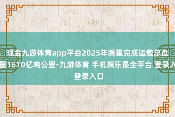现金九游体育app平台2025年瞻望完成运载总盘活量1610亿吨公里-九游体育 手机娱乐最全平台 登录入口